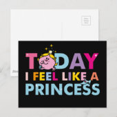 Little Miss Princess | Ik voel me een prinses Briefkaart (Voorkant / Achterkant)