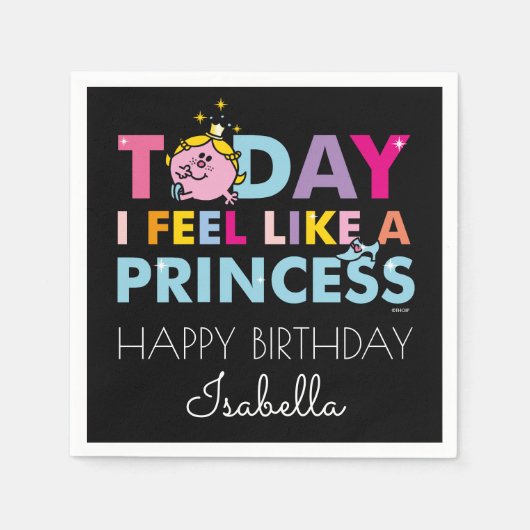 Little Miss Princess | Ik voel me een prinses Servetten (Voorkant)