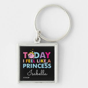Little Miss Princess Ik voel me een prinses Sleutelhanger