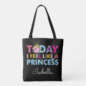 Little Miss Princess | Ik voel me een prinses Tote Bag (Achterkant)