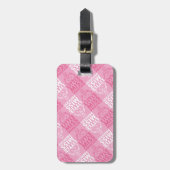 Little Miss Princess |  in roze Bagagelabel (Voorkant verticaal)