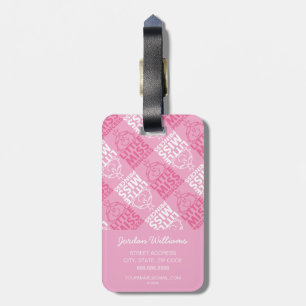 Little Miss Princess    in roze Bagagelabel