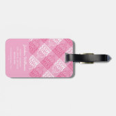 Little Miss Princess |  in roze Bagagelabel (Achterkant horizontaal)