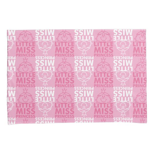 Little Miss Princess | in roze patroon Kussensloop (Voorkant-Rechts)