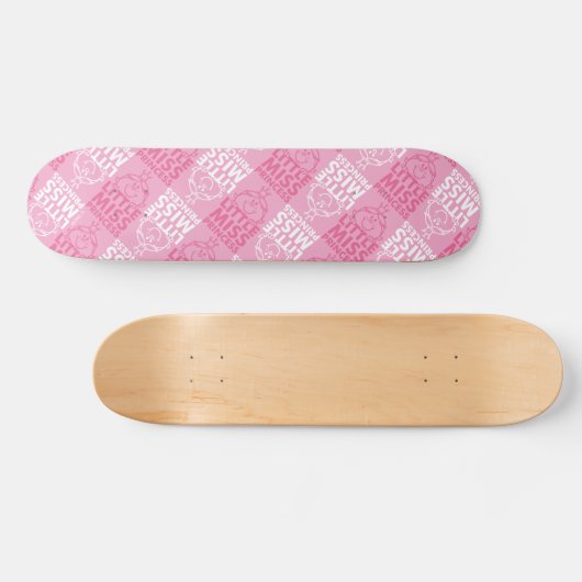 Little Miss Princess | in roze Persoonlijk Skateboard (Horizontaal)