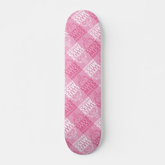 Little Miss Princess | in roze Persoonlijk Skateboard (Voorkant)