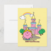 Little Miss Princess | koninklijk kasteel Briefkaart (Voorkant / Achterkant)