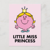 Little Miss Princess | Kroonachtergrond Briefkaart (Voorkant)