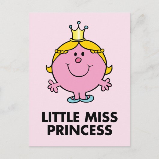 Little Miss Princess | Kroonachtergrond Briefkaart (Voorkant)
