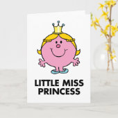 Little Miss Princess | Kroonachtergrond Kaart (Gele Bloem)