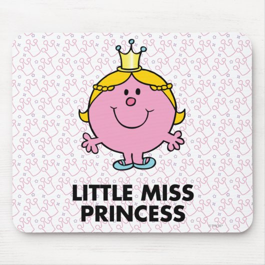 Little Miss Princess | Kroonachtergrond Muismat (Voorkant)