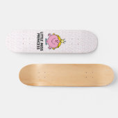 Little Miss Princess | Kroonachtergrond Persoonlijk Skateboard (Horizontaal)