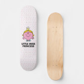 Little Miss Princess | Kroonachtergrond Persoonlijk Skateboard (Voorkant)