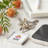 Little Miss Princess | Kroonachtergrond Sleutelhanger (Zijkant)