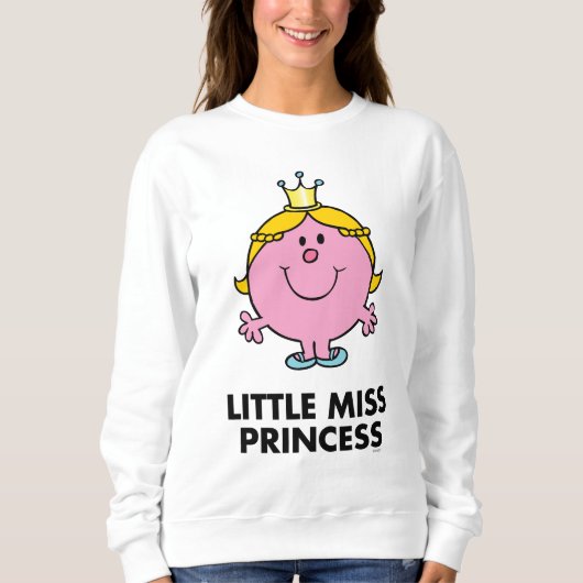 Little Miss Princess | Kroonachtergrond Trui (Voorkant)