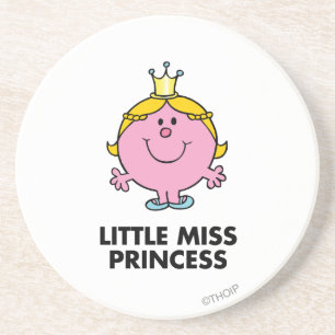 Little Miss Princess   Kroonachtergrond Zandsteen Onderzetter
