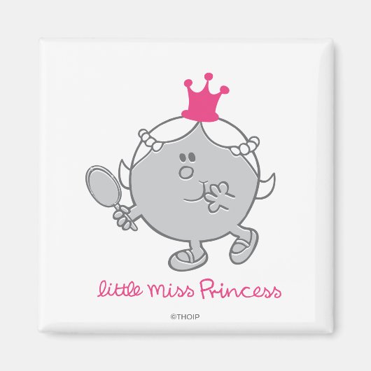 Little Miss Princess | Mirror Magneet (Voorkant)