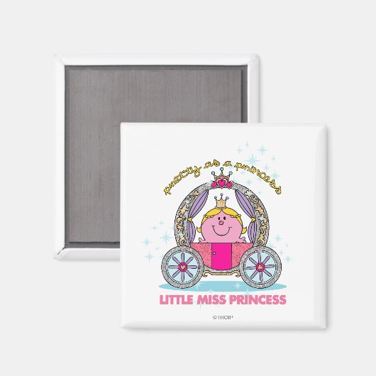 Little Miss Princess | Mousserend vervoer Magneet (Voorkant / Achterkant)