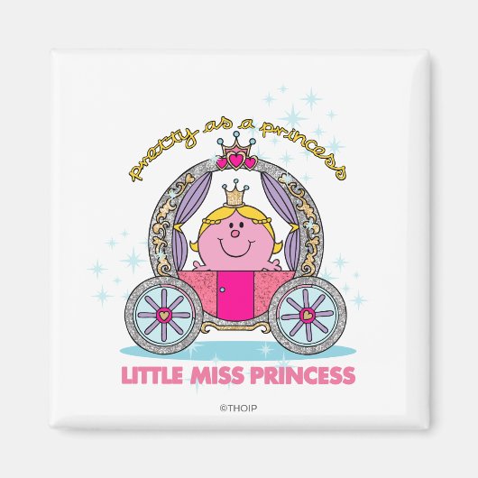 Little Miss Princess | Mousserend vervoer Magneet (Voorkant)
