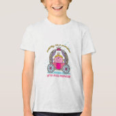 Little Miss Princess | Mousserend vervoer Tri-Blend Shirt (Voorkant)