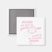 Little Miss Princess | Onzichtbare kroon Magneet (Voorkant / Achterkant)