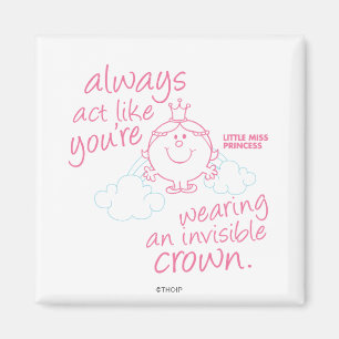 Little Miss Princess Onzichtbare kroon Magneet