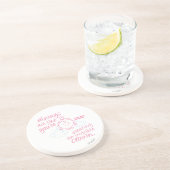 Little Miss Princess | Onzichtbare kroon Zandsteen Onderzetter (Zijkant)