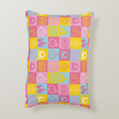 Little Miss Princess |  pasteelpatroon Accent Kussen (Achterkant (Verticaal))