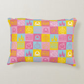 Little Miss Princess |  pasteelpatroon Accent Kussen (Achterkant)