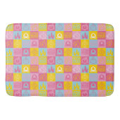 Little Miss Princess |  pasteelpatroon Badmat (Voorkant)