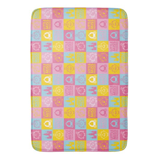 Little Miss Princess |  pasteelpatroon Badmat (Voorkant Verticaal)