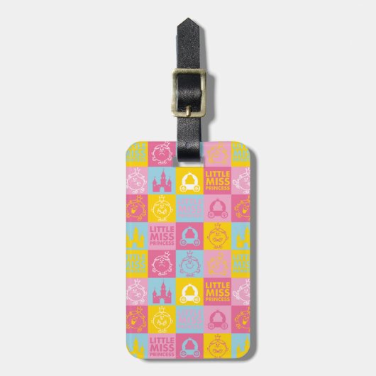 Little Miss Princess |  pasteelpatroon Bagagelabel (Voorkant verticaal)