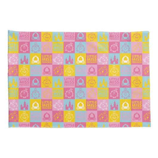 Little Miss Princess |  pasteelpatroon Kussensloop (Achterkant-Rechts)