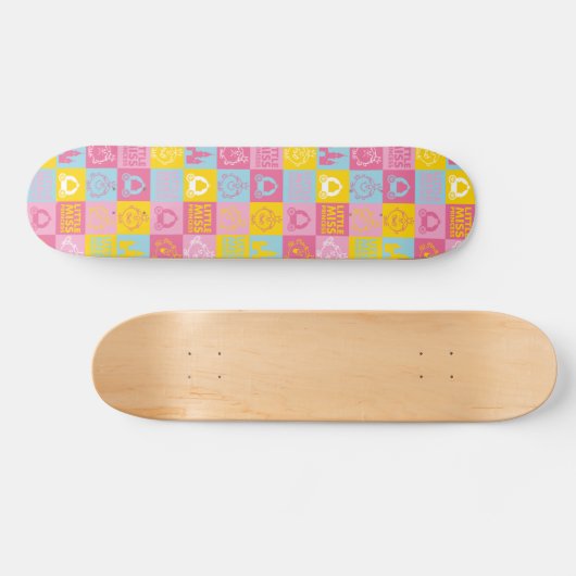 Little Miss Princess | pasteelpatroon Persoonlijk Skateboard (Horizontaal)