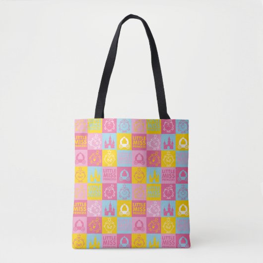 Little Miss Princess |  pasteelpatroon Tote Bag (Voorkant)