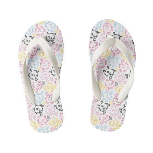 Little Miss Princess |  pastelpatroon Kinder Teenslippers (Voetbed)
