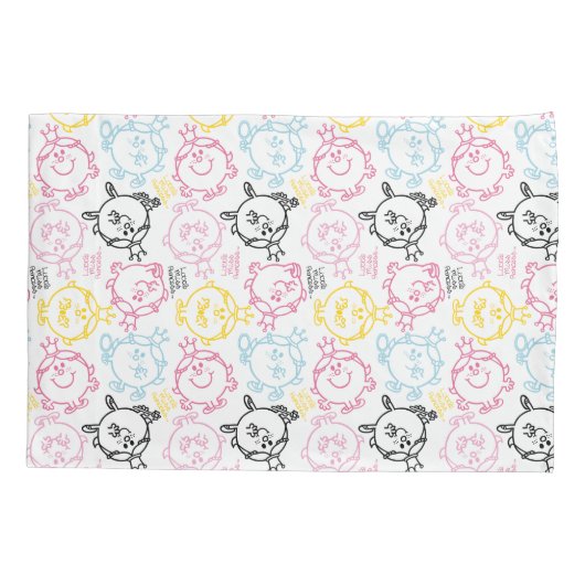 Little Miss Princess | pastelpatroon Kussensloop (Achterkant-Links)