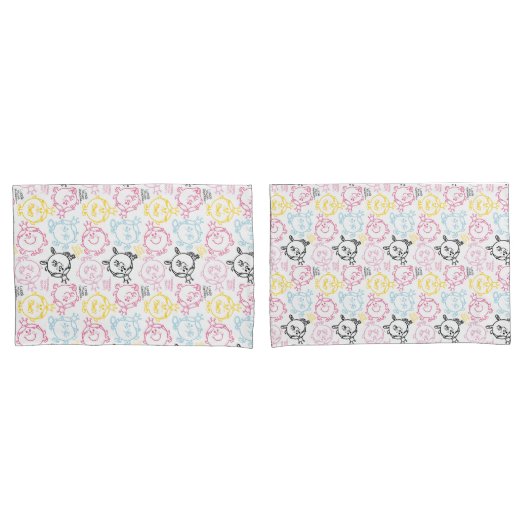 Little Miss Princess | pastelpatroon Kussensloop (Voorkant-Set)