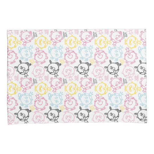 Little Miss Princess | pastelpatroon Kussensloop (Voorkant-Rechts)