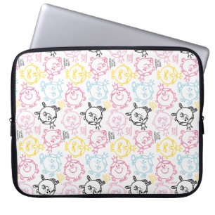 Little Miss Princess pastelpatroon Laptop Sleeve