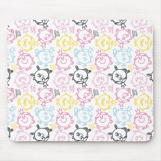 Little Miss Princess |  pastelpatroon Muismat (Voorkant)