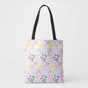 Little Miss Princess    pastelpatroon Tote Bag