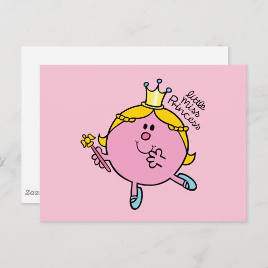 Little Miss Princess | Royal Scepter Briefkaart (Voorkant / Achterkant)