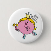 Little Miss Princess | Royal Scepter Ronde Button 5,7 Cm (Voorkant)