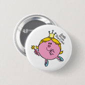 Little Miss Princess | Royal Scepter Ronde Button 5,7 Cm (Voorkant /achterkant)