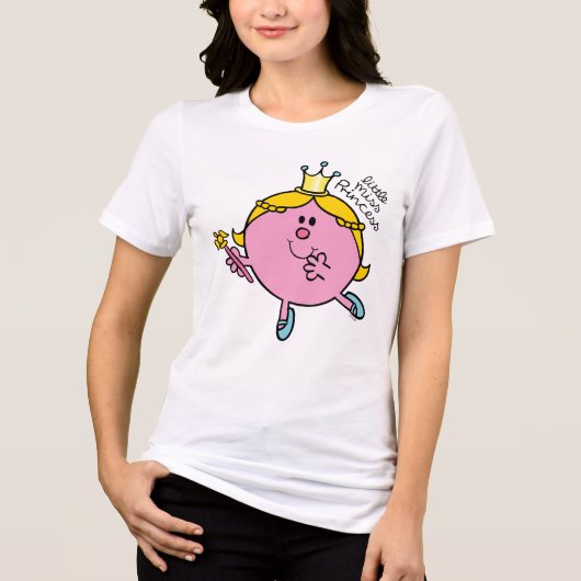 Little Miss Princess | Royal Scepter Tri-Blend Shirt (Voorkant)