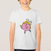 Little Miss Princess | Royal Scepter Tri-Blend Shirt (Voorkant)