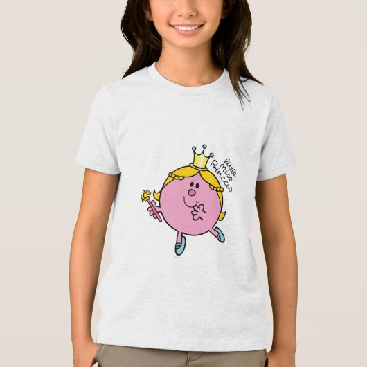 Little Miss Princess | Royal Scepter Tri-Blend Shirt (Voorkant)
