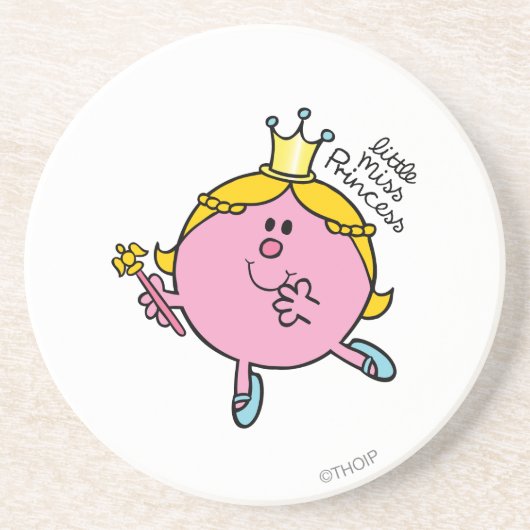 Little Miss Princess | Royal Scepter Zandsteen Onderzetter (Voorkant)