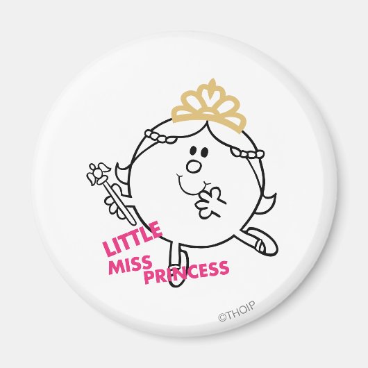 Little Miss Princess | Roze briefing Magneet (Voorkant)